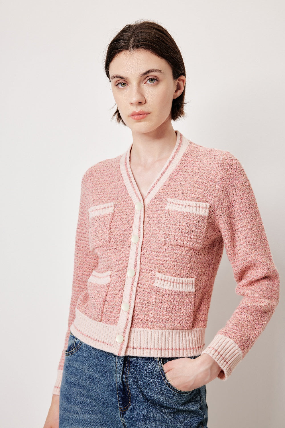 MARYLING Relaxed Textured Knit Cardigans