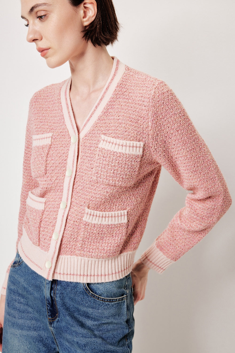 MARYLING Relaxed Textured Knit Cardigans