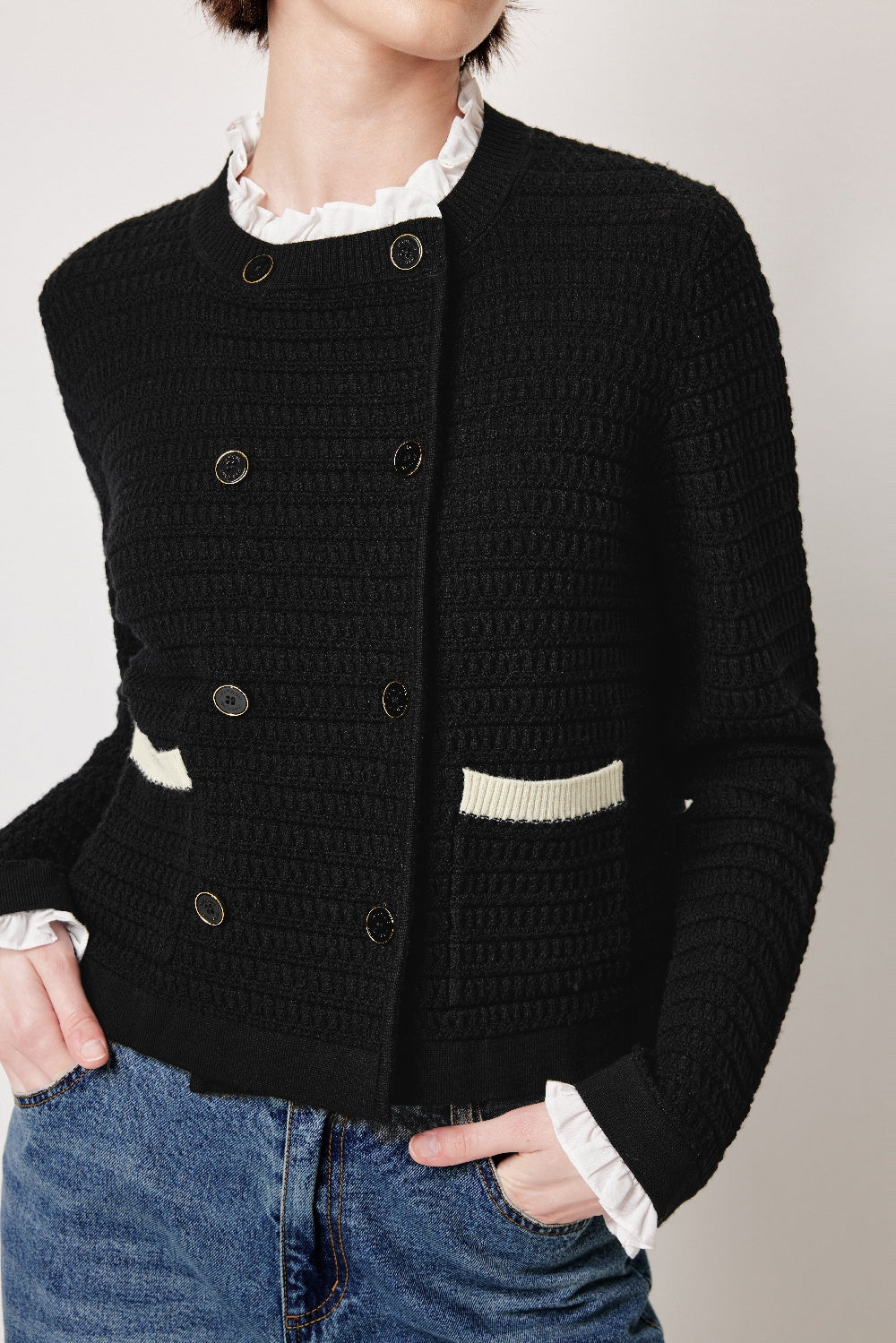 MARYLING Heritage Textured Knit Cardigans