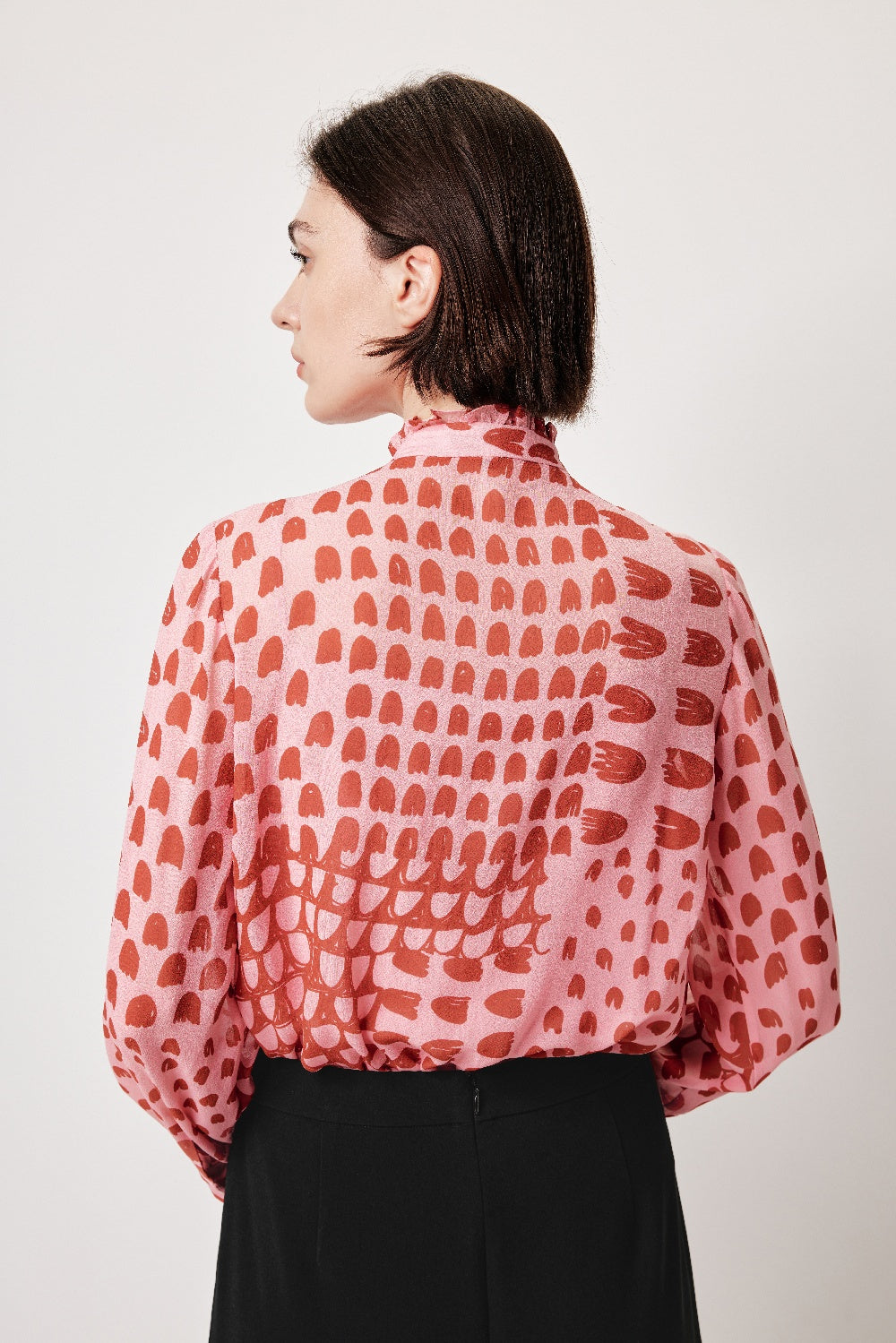 MARYLING Blossom Petal Buttonless Blouses