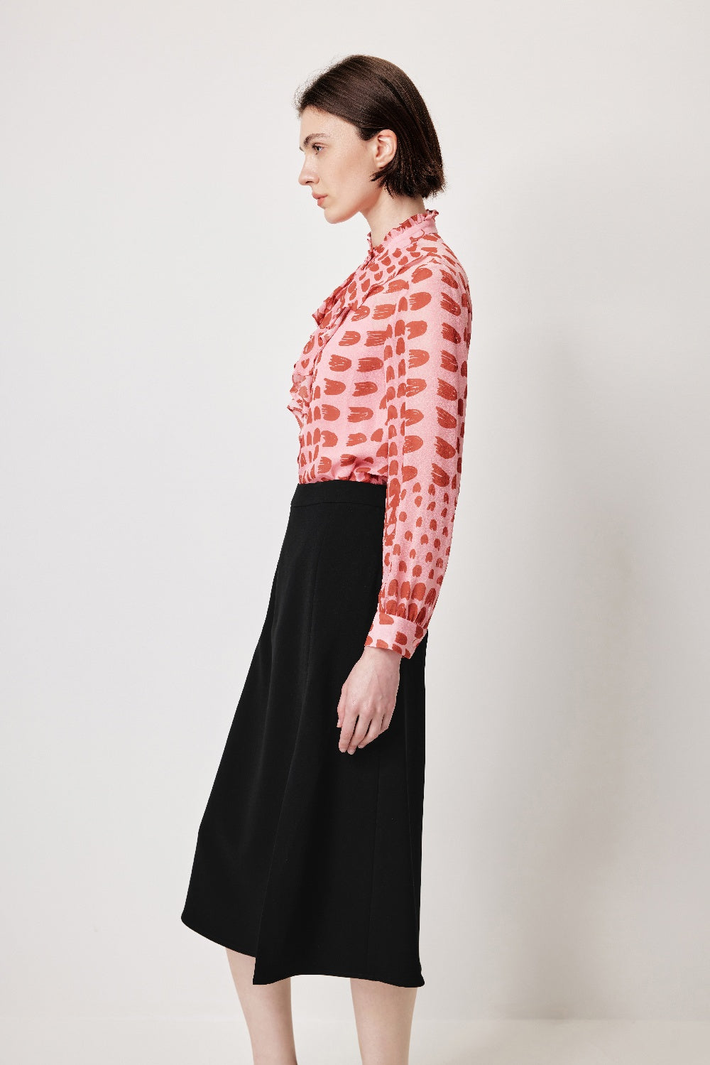MARYLING Blossom Petal Buttonless Blouses