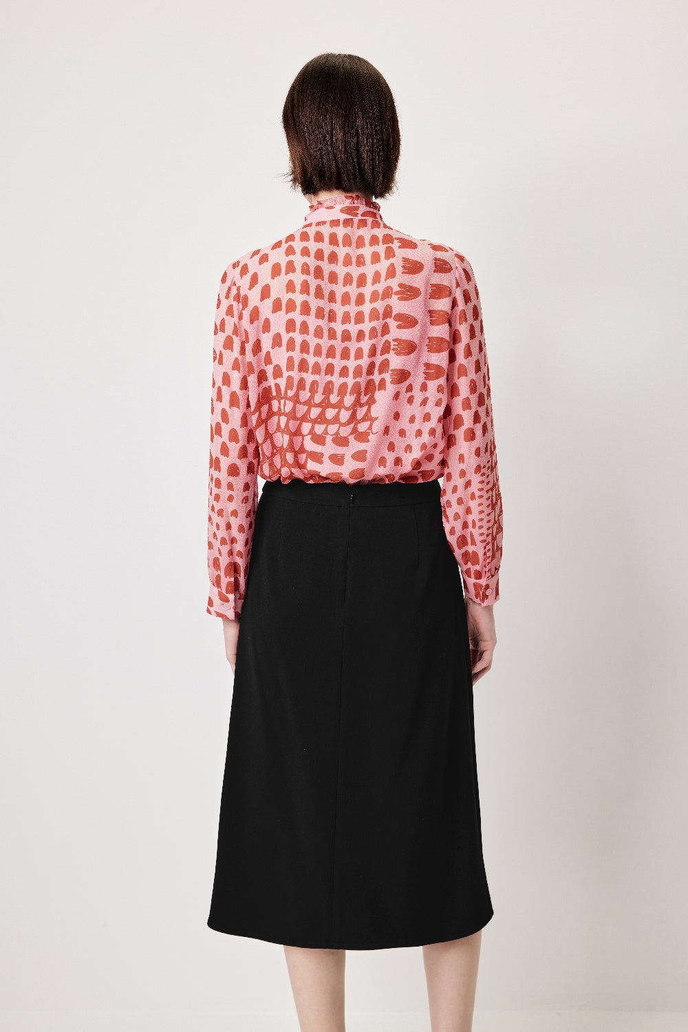 MARYLING Blossom Petal Buttonless Blouses