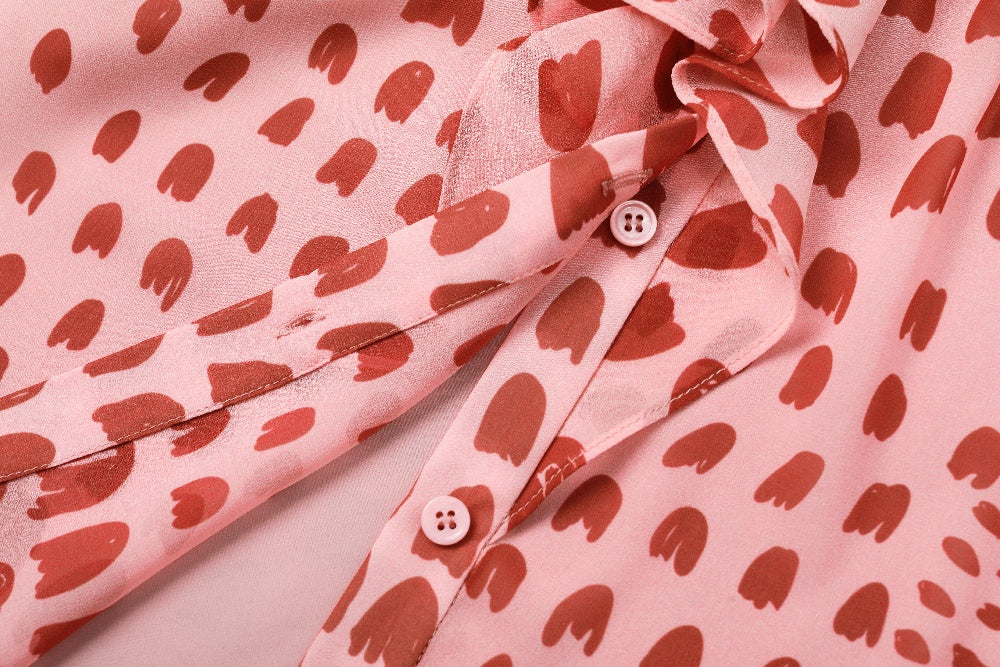 MARYLING Blossom Petal Buttonless Blouses