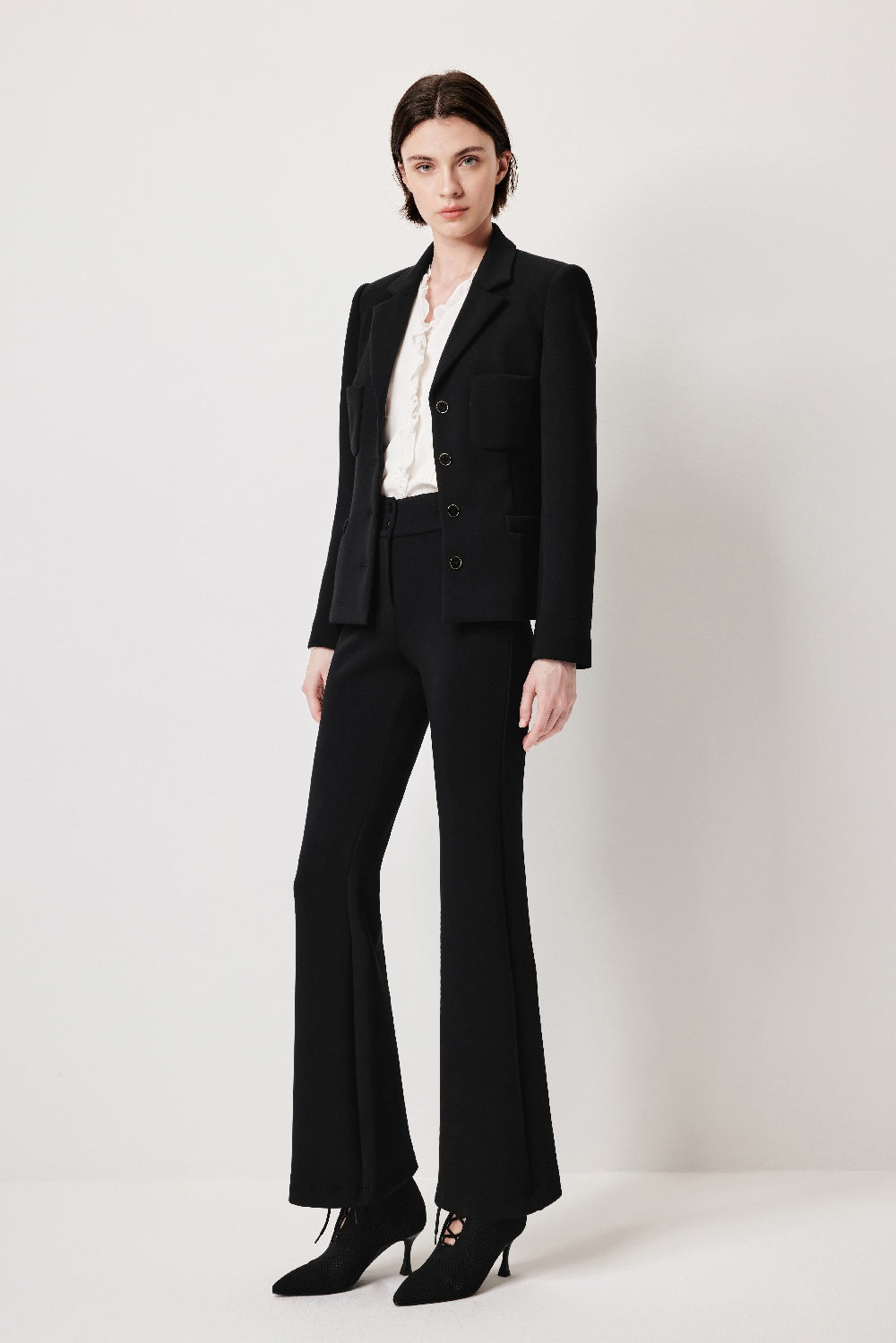 MARYLING Sculpted High-Waisted Trousers