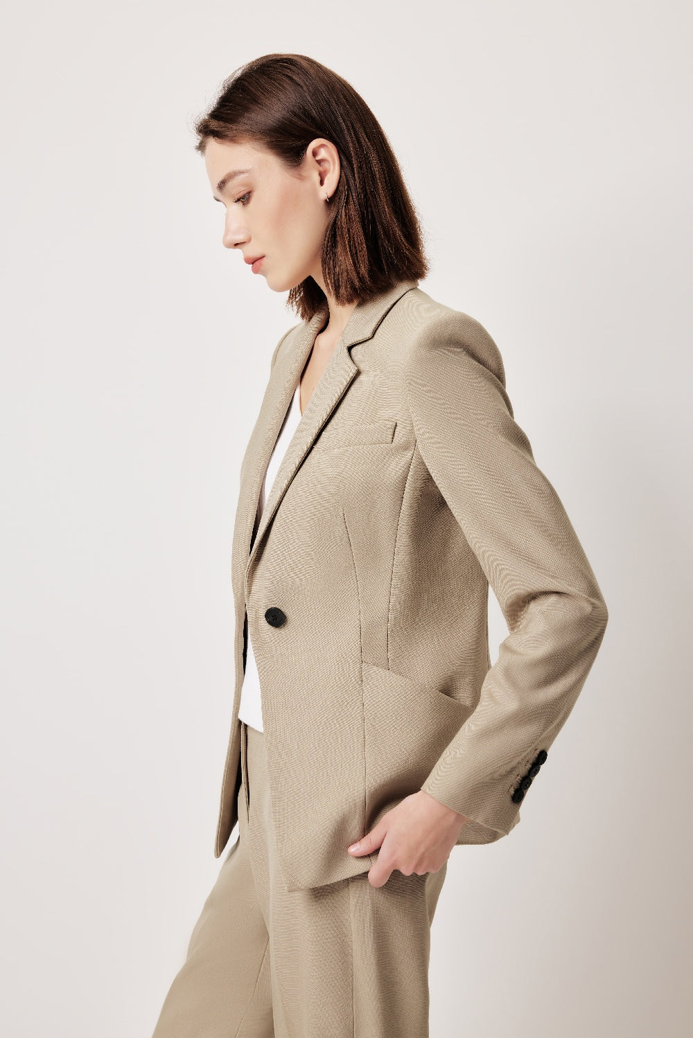 MARYLING Refined Wool Tailored Trousers