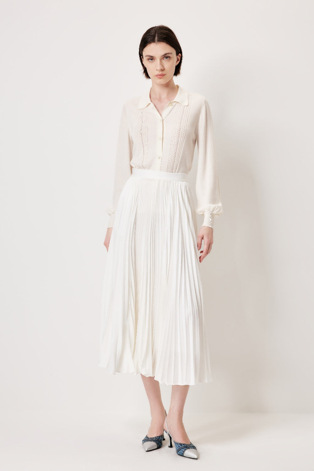 MARYLING Breezy Layered Silk-Blend Knit Cardigans