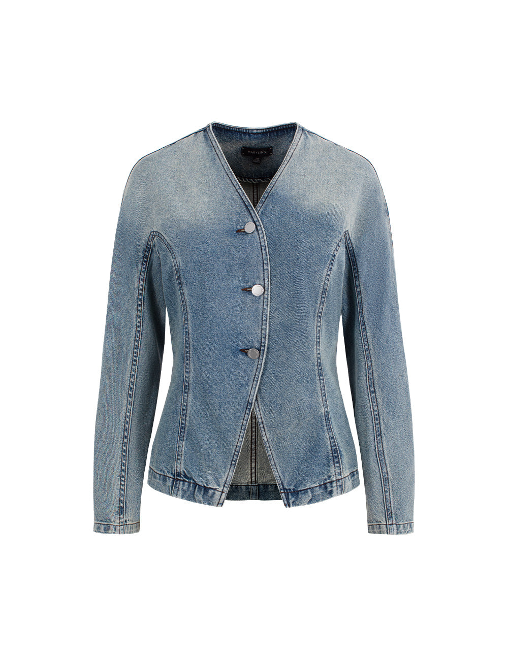 MARYLING Denim Blue Washed Vintage Denim Jackets