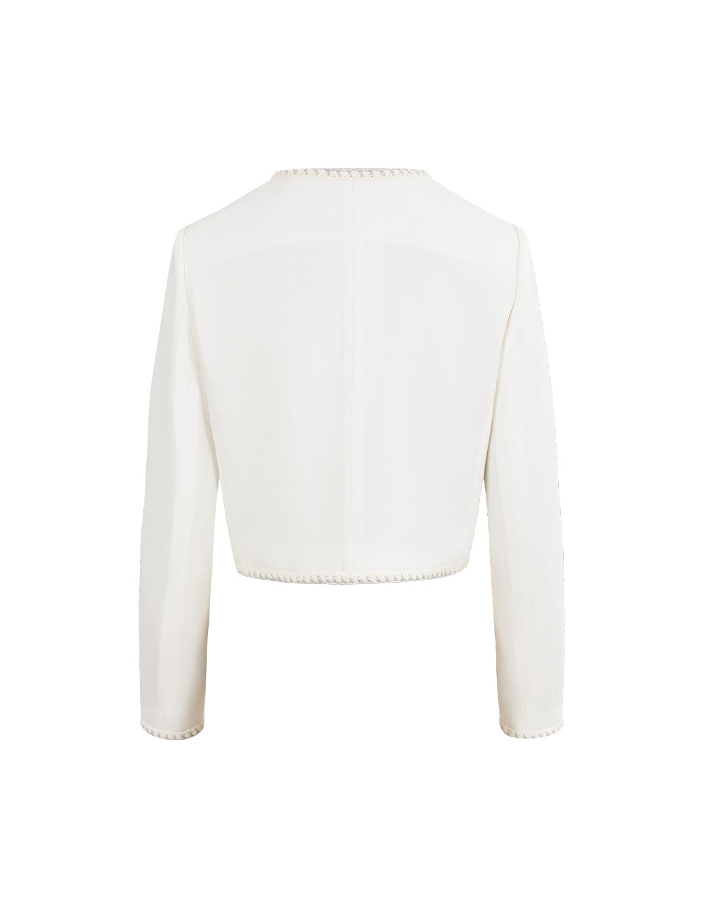 MARYLING White Minimalist Silhouette Jackets