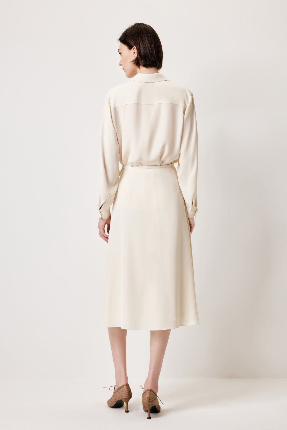 MARYLING Cream Beige Elegant Silhouette Blouses