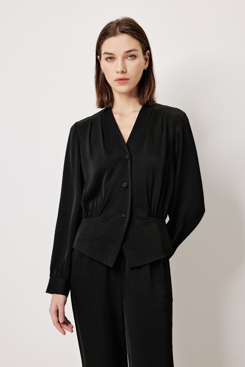 MARYLING Structured Cropped Tops