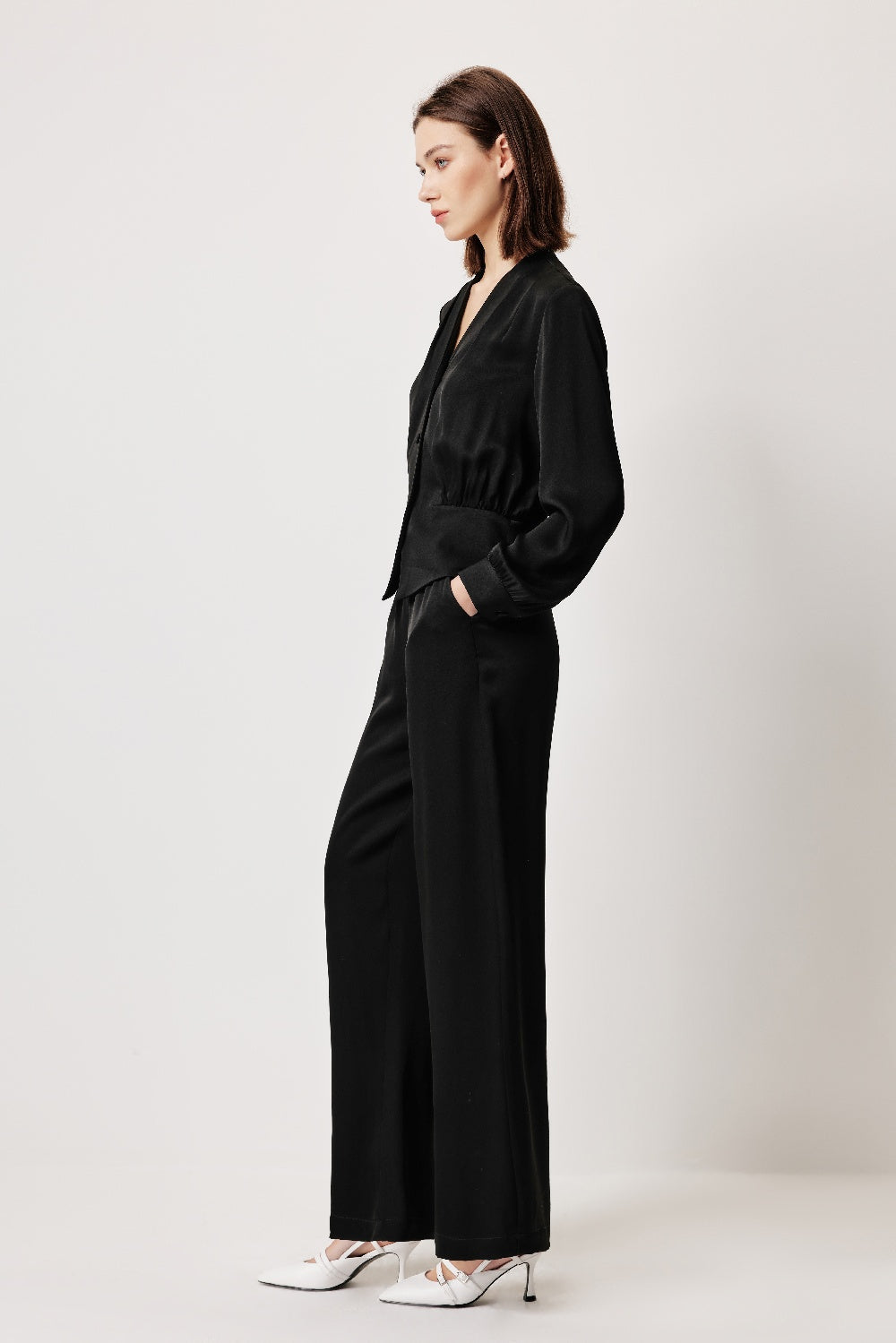 MARYLING Structured Cropped Tops