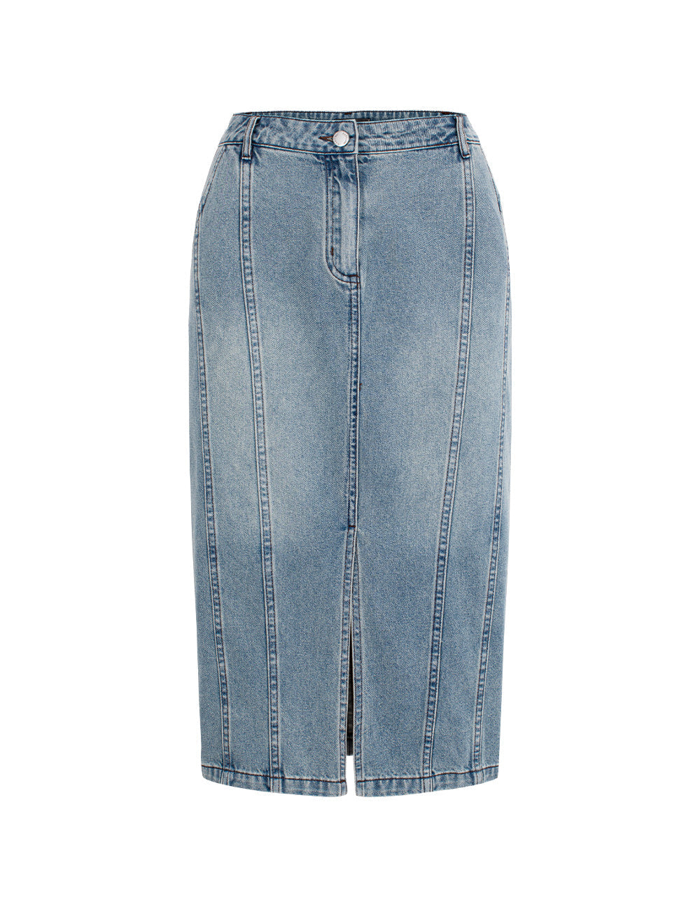 MARYLING Denim Blue Washed Vintage Denim Skirts