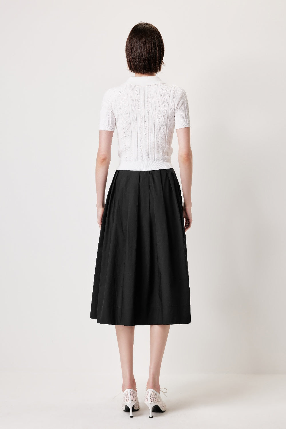 MARYLING Black Simple A-Line Skirts
