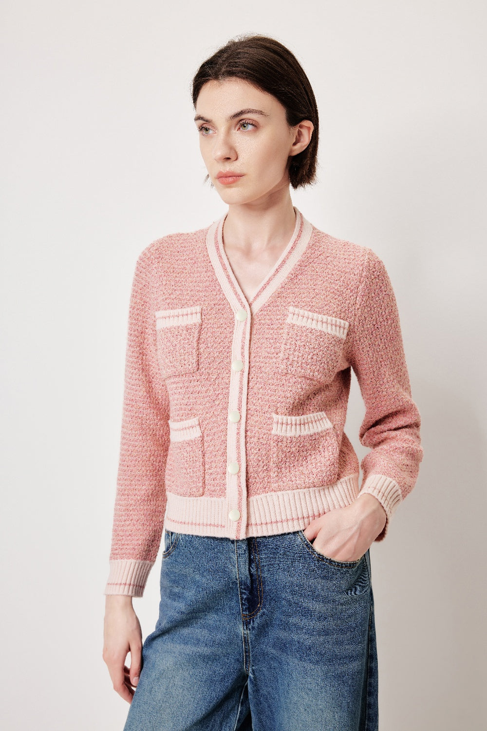 MARYLING Relaxed Textured Knit Cardigans