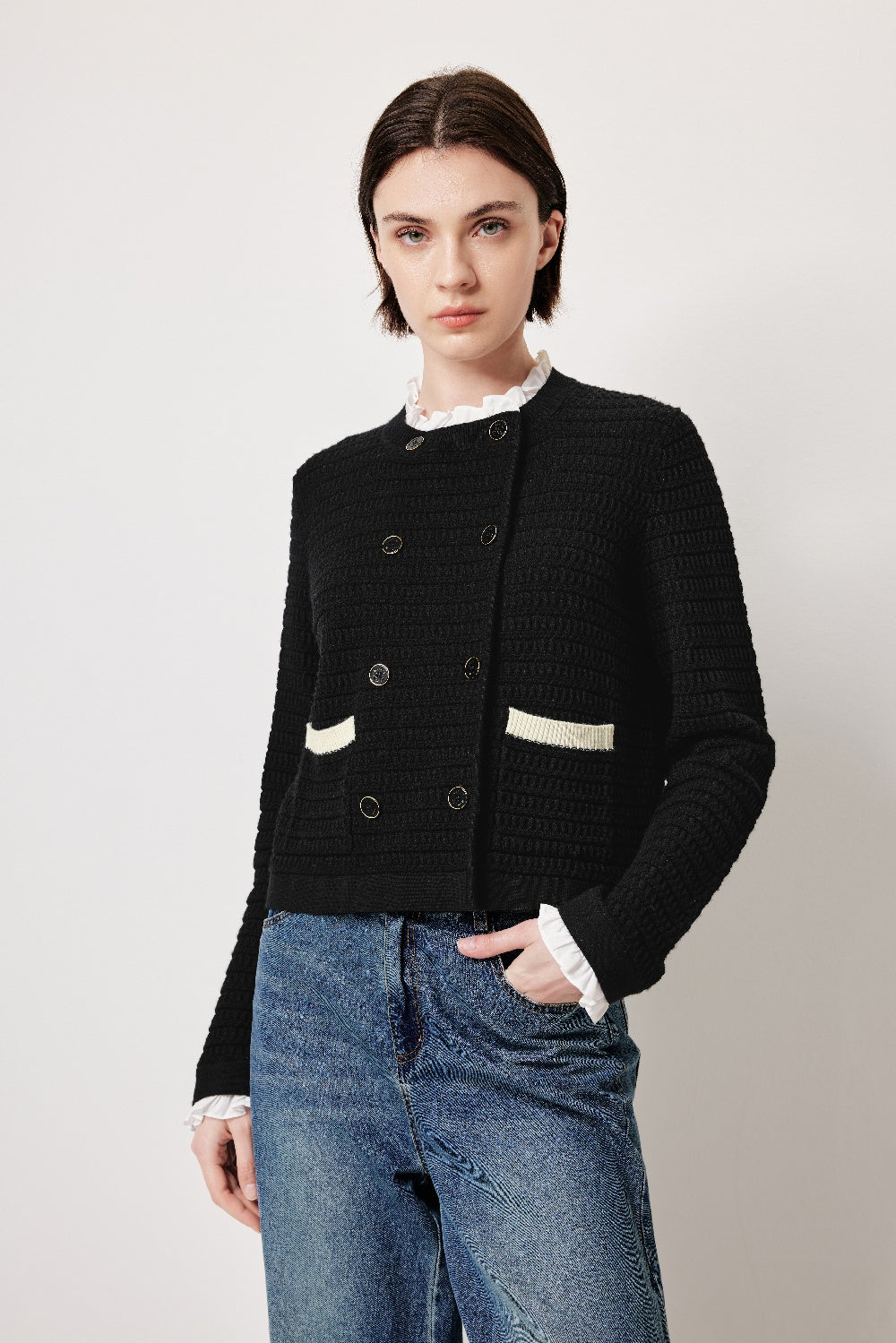 MARYLING Heritage Textured Knit Cardigans