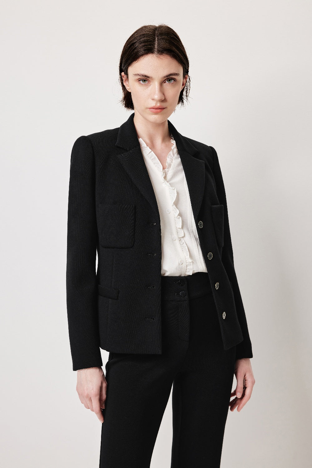 MARYLING Sculpted Cropped Blazers