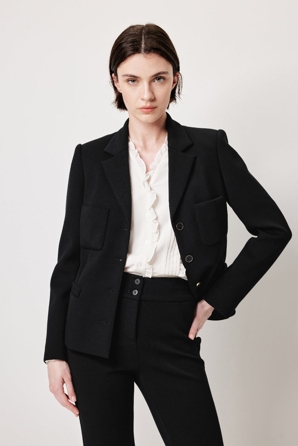 MARYLING Sculpted Cropped Blazers