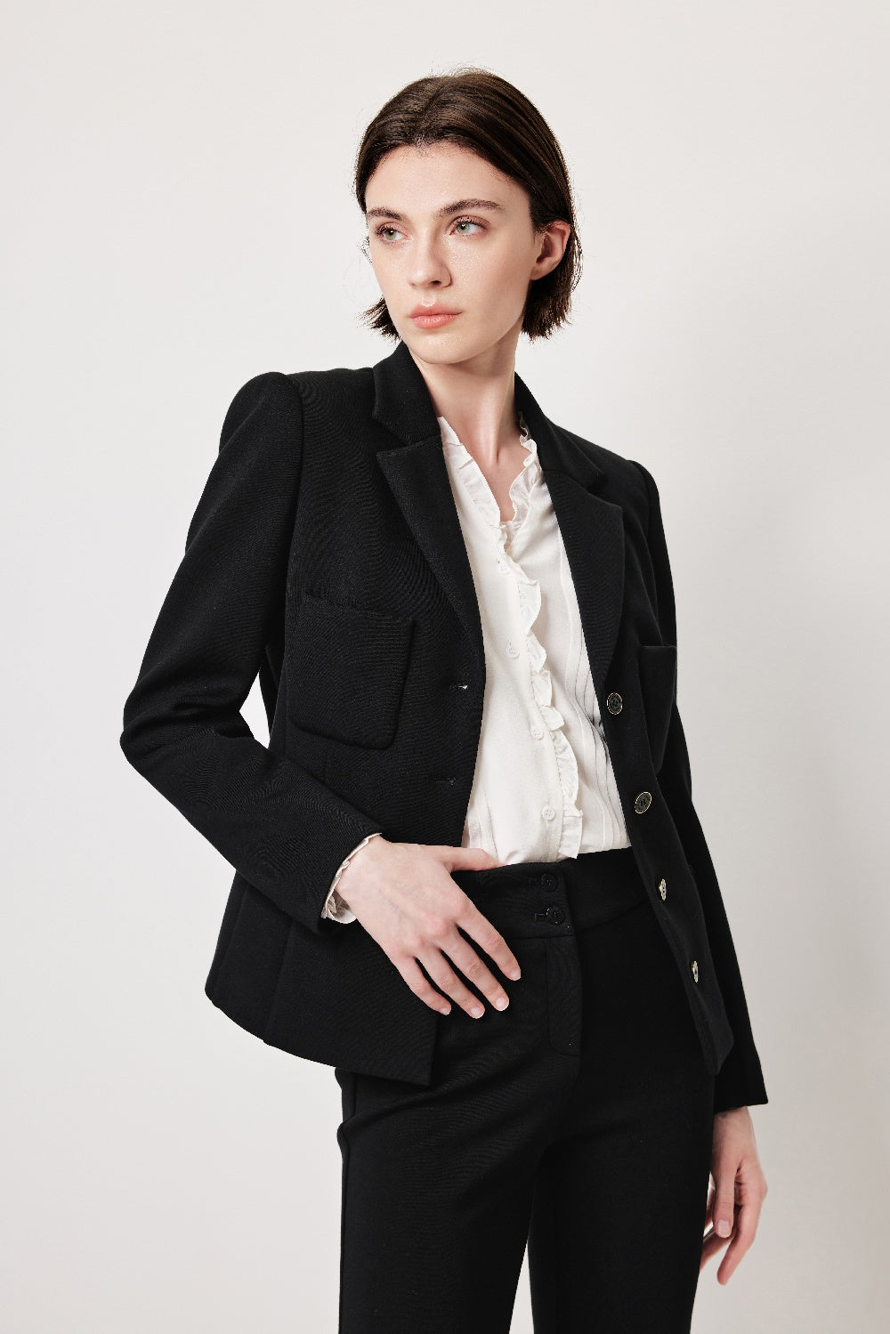 MARYLING Sculpted Cropped Blazers