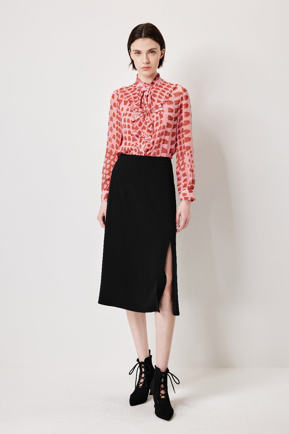 MARYLING Blossom Petal Buttonless Blouses