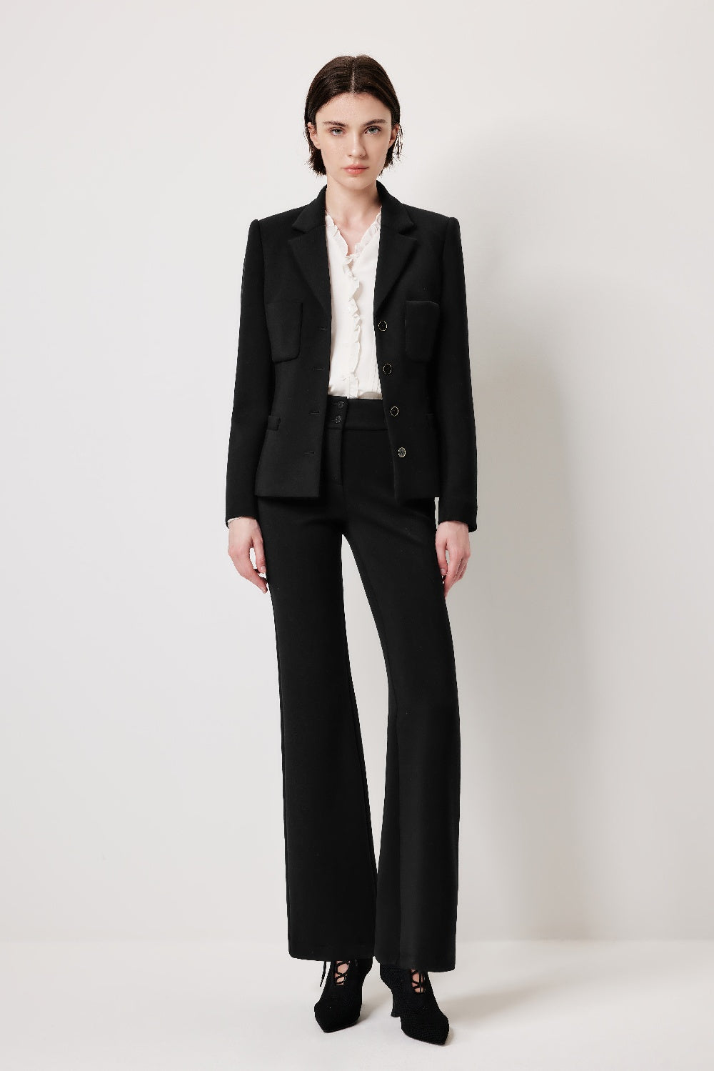 MARYLING Sculpted High-Waisted Trousers