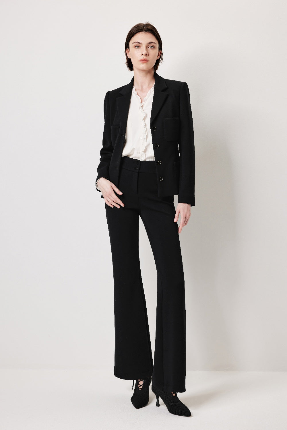 MARYLING Sculpted High-Waisted Trousers