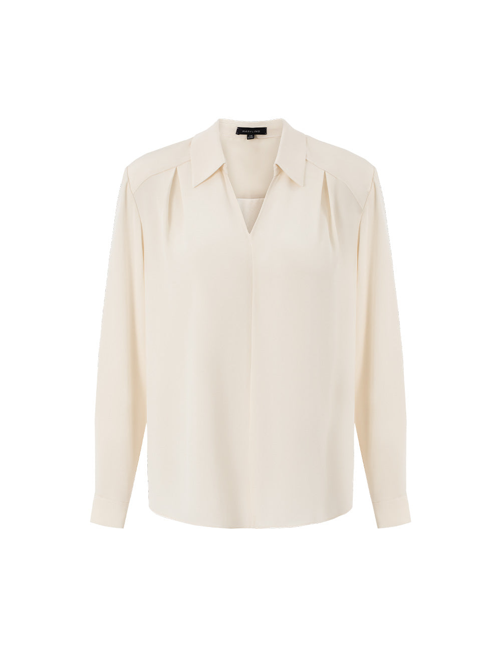 MARYLING Cream Beige Elegant Silhouette Blouses