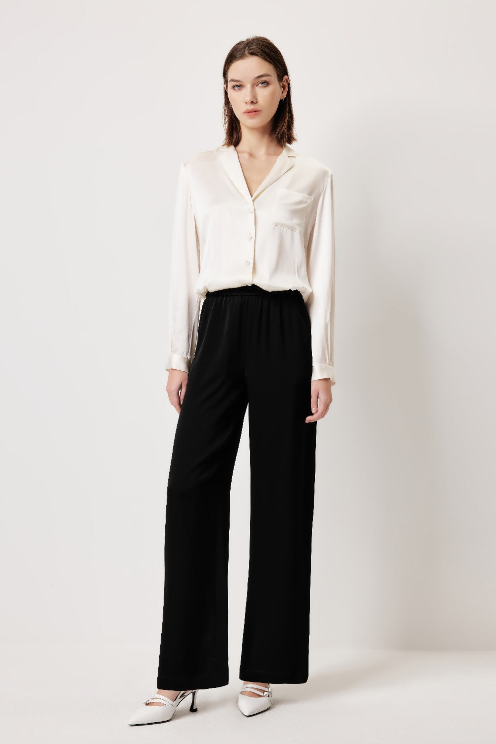 MARYLING Elegant Silhouette Buttonless Blouses