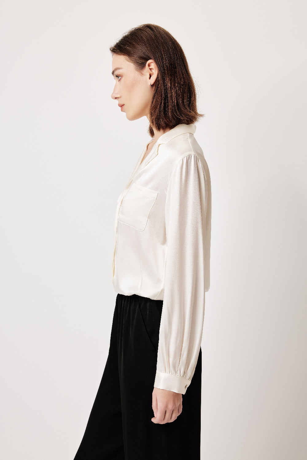 MARYLING Elegant Silhouette Buttonless Blouses