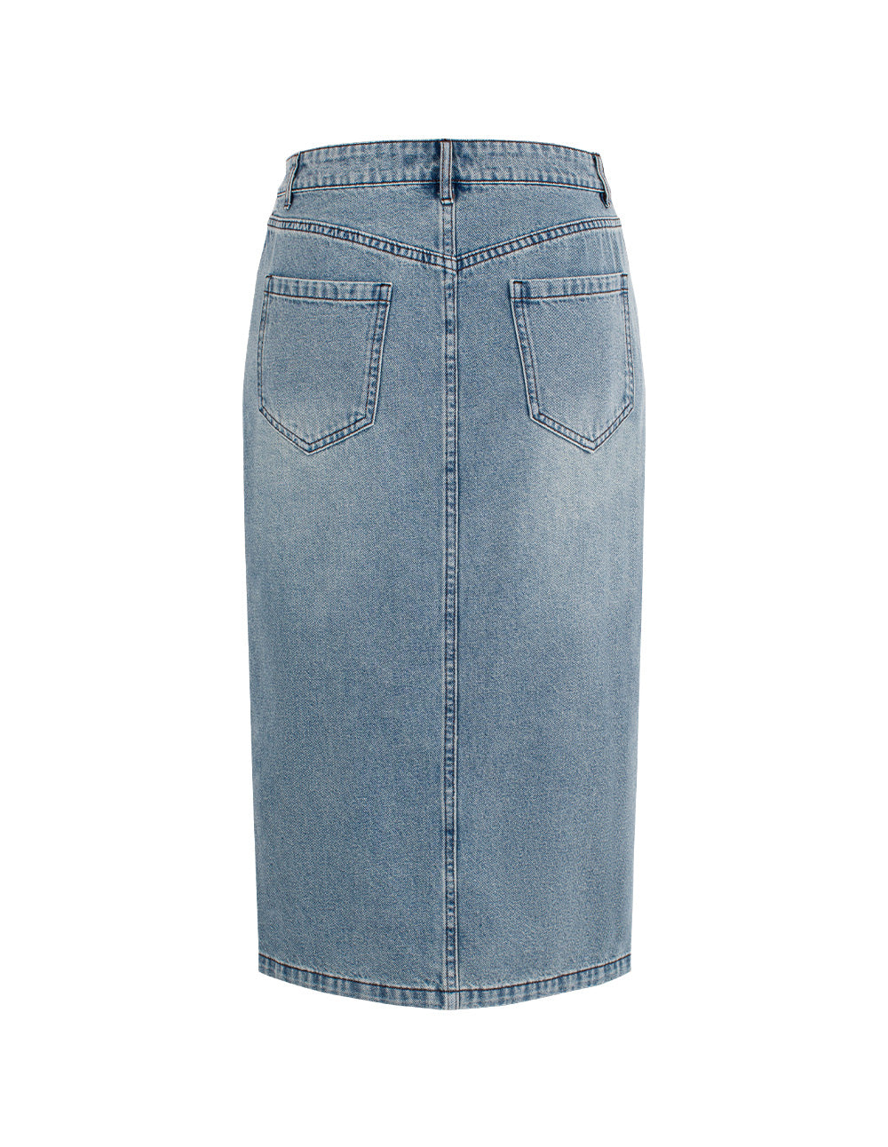 MARYLING Denim Blue Washed Vintage Denim Skirts
