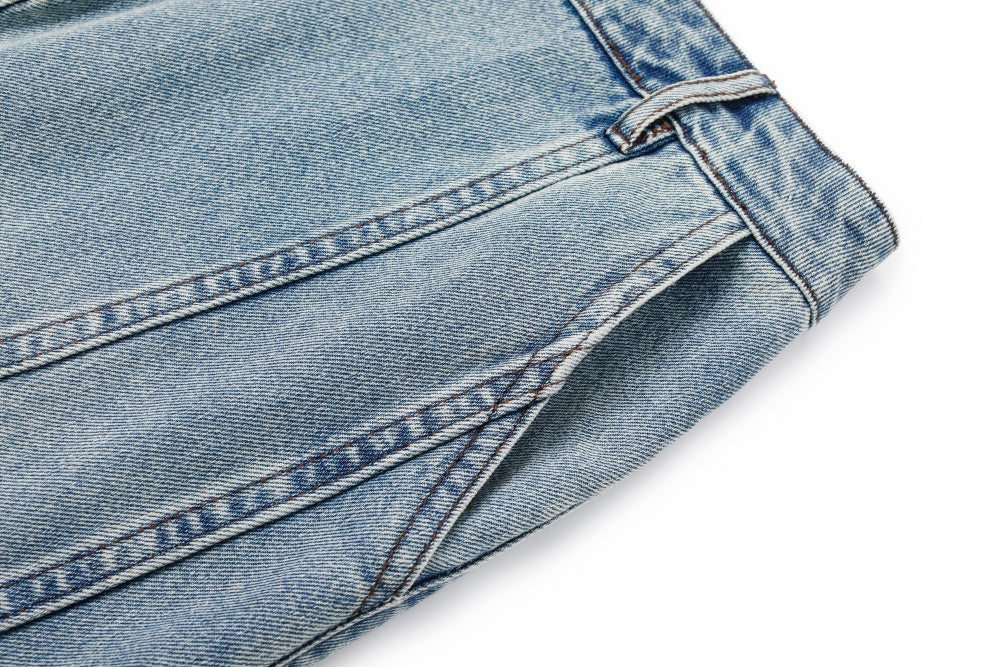 MARYLING Denim Blue Washed Vintage Denim Skirts