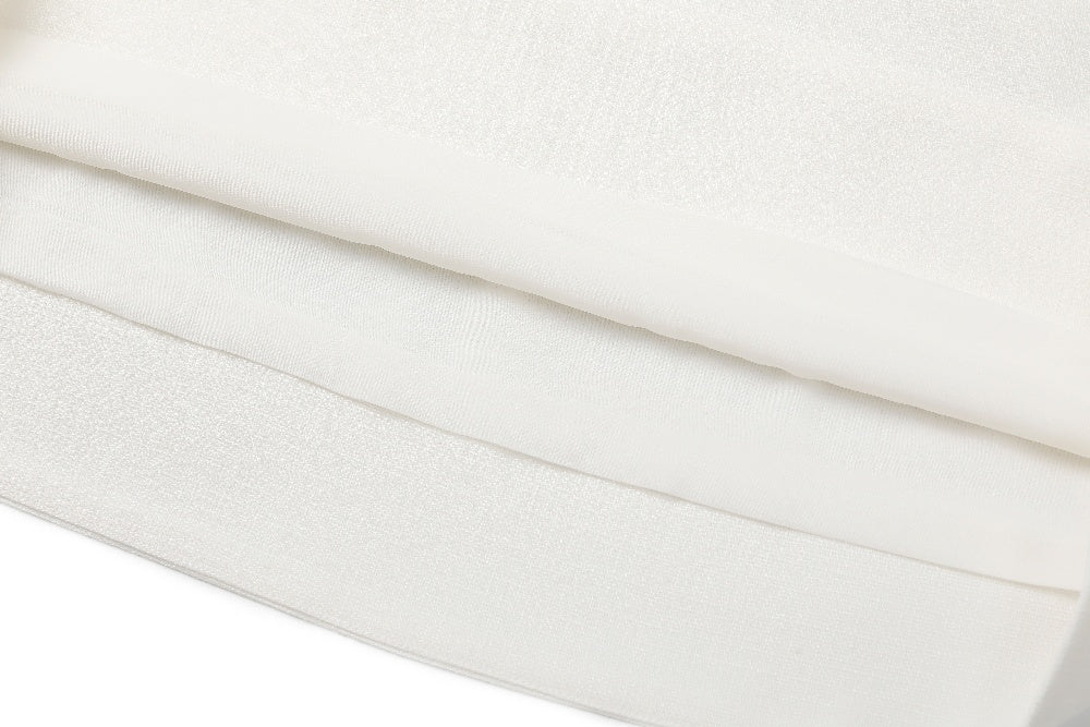 MARYLING 화이트 미니멀리스트 실루엣 스커트