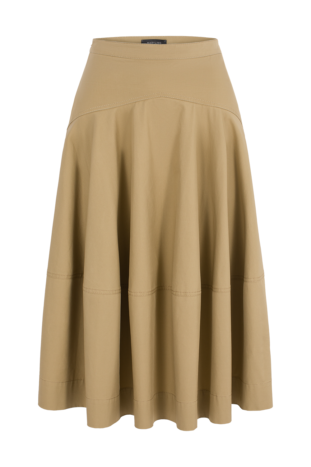 MARYLING Vintage-Inspired Khaki Classic Skirts