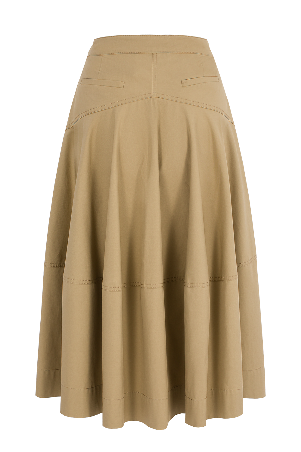 MARYLING Vintage-Inspired Khaki Classic Skirts