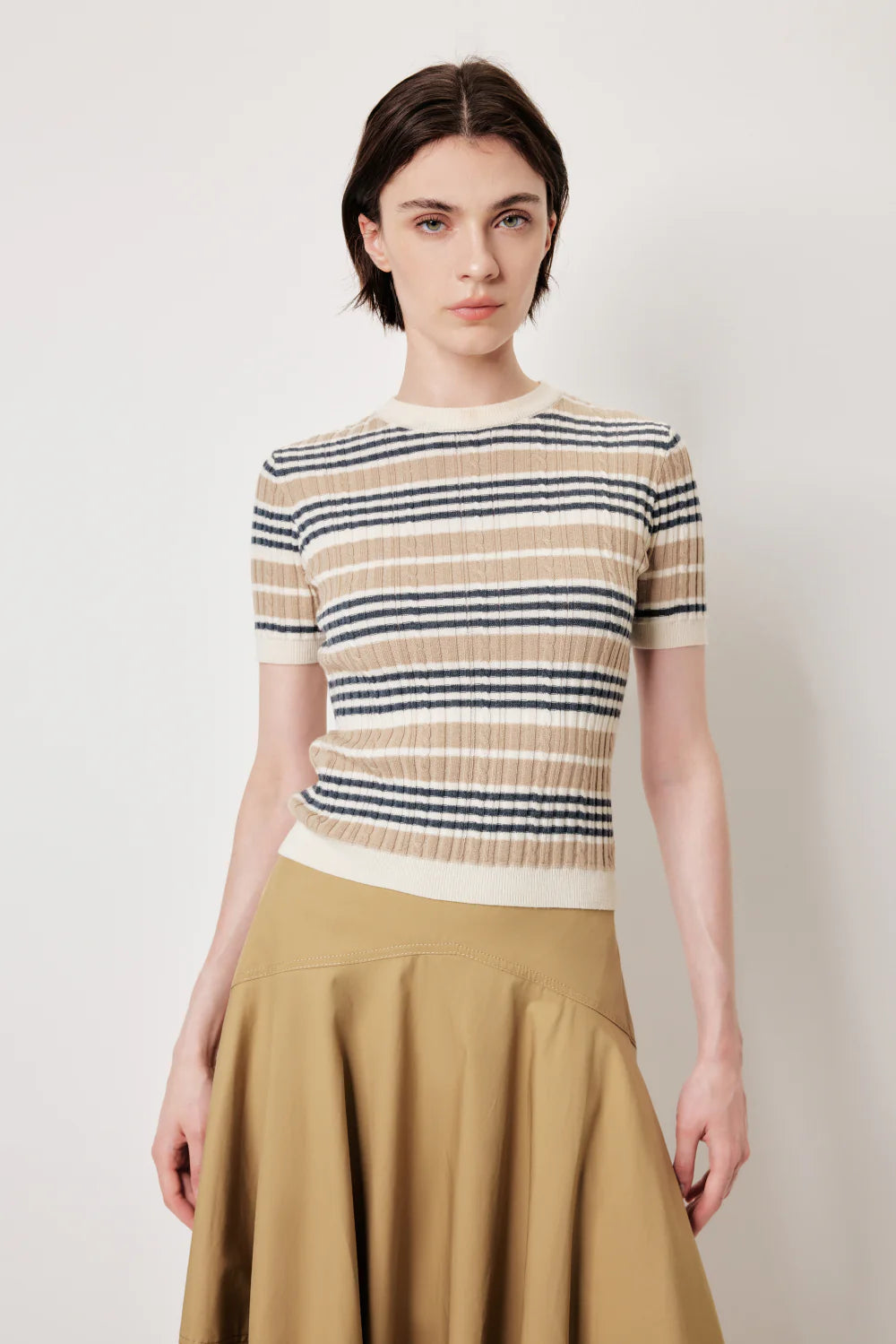 MARYLING 클래식 스트라이프 니트 상의 | 유행을 타지 않는 스타일